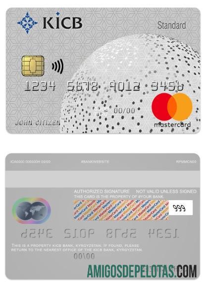 Kyrgyzstan KICB Bank Standart Mastercard download for verification